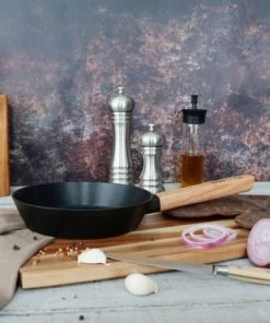 OGO Living Poêles Et Wok Poêle Induction En Aluminium Et Bois 20 Cm -Poêles et wok Soldes poele induction en aluminium et bois 20 cm 2