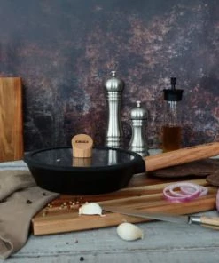 OGO Living Poêles Et Wok Poêle Induction En Aluminium Et Bois 20 Cm -Poêles et wok Soldes poele induction en aluminium et bois 20 cm 4