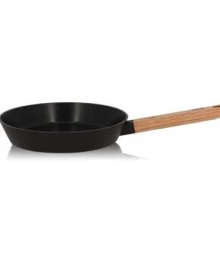 OGO Living Poêles Et Wok Poêle Induction En Aluminium Et Bois 24 Cm