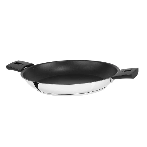 Cristel Poêles Et Wok Poêle Inox Anti-adhérent Revêtue Amovible 24cm 4 Cristel Poêles Et Wok Poêle Inox Anti-adhérent Revêtue Amovible 24cm – Image 2