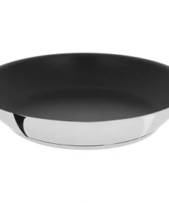 Cristel Poêles Et Wok Poêle Inox Anti-adhérent Revêtue Amovible 28cm