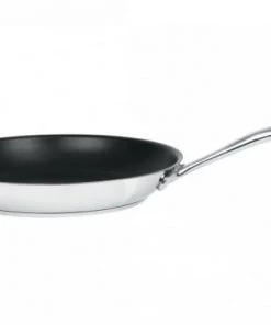 Cristel Poêles Et Wok Poêle Inox Anti-adhérent Revêtue Fixe 28cm