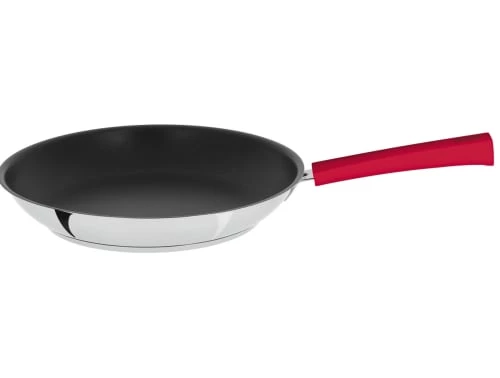 Cristel Poêles Et Wok Poêle Inox Avec Anti-adhérent Revêtue 28cm 3 Cristel Poêles Et Wok Poêle Inox Avec Anti-adhérent Revêtue 28cm