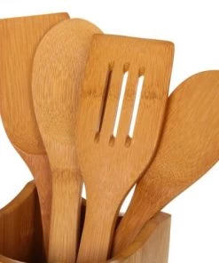 Wadiga Ustensiles De Cuisine Et De Pâtisserie Pot Et Ustensiles De Cuisine En Bambou -Poêles et wok Soldes pot et ustensiles de cuisine en bambou 2