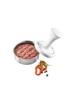 GEFU Ustensiles De Cuisine Et De Pâtisserie Presse à Burger Pour Mini-burgers En Acier Inoxydable Argent -Poêles et wok Soldes presse a burger pour mini burgers en acier inoxydable argent 1