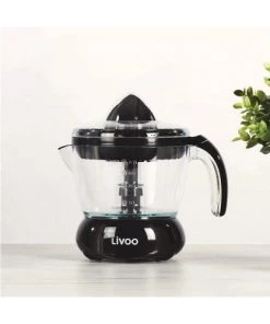 Livoo Ustensiles De Cuisine Et De Pâtisserie Presse-agrumes électrique En Plastique Noir -Poêles et wok Soldes presse agrumes electrique en plastique noir 2
