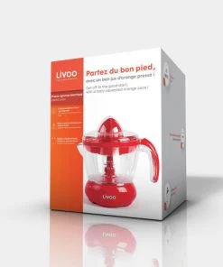 Livoo Ustensiles De Cuisine Et De Pâtisserie Presse-agrumes électrique En Plastique Rouge -Poêles et wok Soldes presse agrumes electrique en plastique rouge 4