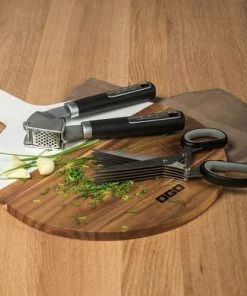 OGO Living Ustensiles De Cuisine Et De Pâtisserie Presse Ail En Acier Inoxydable 19,5 Cm -Poêles et wok Soldes presse ail en acier inoxydable 19 5 cm 3