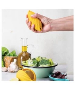 PA Design Ustensiles De Cuisine Et De Pâtisserie Presse Citron En Silicone Jaune -Poêles et wok Soldes presse citron en silicone jaune 3