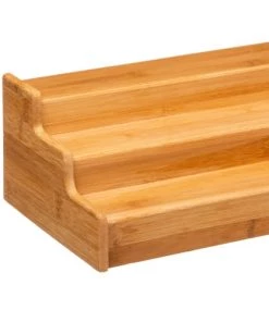 Five Simply Smart Ustensiles De Cuisine Et De Pâtisserie Rack à épices Extensible En Bambou -Poêles et wok Soldes rack a epices extensible en bambou 2