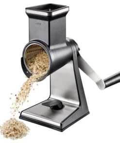 GEFU Ustensiles De Cuisine Et De Pâtisserie Râpe à Tambour Avec 3 Tambours En Acier Inoxydable Argent -Poêles et wok Soldes rape a tambour avec 3 tambours en acier inoxydable argent 1