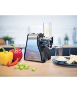 Livoo Ustensiles De Cuisine Et De Pâtisserie Râpe électrique Multifonctions En Acier Inoxydable Noir -Poêles et wok Soldes rape electrique multifonctions en acier inoxydable noir 1