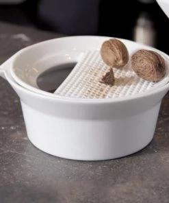 ASA Selection Ustensiles De Cuisine Et De Pâtisserie Râpe Manuelle à Condiment Porcelaine Blanc -Poêles et wok Soldes rape manuelle a condiment porcelaine blanc 4