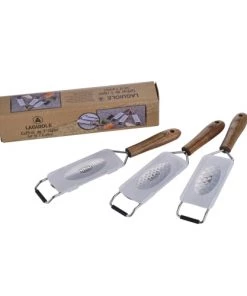 Laguiole Ustensiles De Cuisine Et De Pâtisserie Râpes à Fromage - Lot De 3 -Poêles et wok Soldes rapes a fromage lot de 3 2