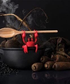 PA Design Ustensiles De Cuisine Et De Pâtisserie Repose Cuillère Crabe Rouge -Poêles et wok Soldes repose cuillere crabe rouge 1
