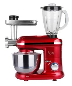 Kitchen Move Ustensiles De Cuisine Et De Pâtisserie Robot Patissier Hachoir Blender Acier Rouge 5.5L