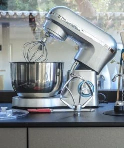 Kitchen Move Ustensiles De Cuisine Et De Pâtisserie Robot Patissier Multifonction Acier Gris 1500W -Poêles et wok Soldes robot patissier multifonction acier gris 1500w 3