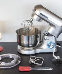 Kitchen Move Ustensiles De Cuisine Et De Pâtisserie Robot Patissier Multifonction Acier Gris 1500W -Poêles et wok Soldes robot patissier multifonction acier gris 1500w 4