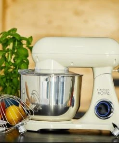 Kitchen Move Ustensiles De Cuisine Et De Pâtisserie Robot Pâtissier Multifonction Acier Inoxydable Beige 1800W -Poêles et wok Soldes robot patissier multifonction acier inoxydable beige 1800w 2