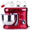 Kitchen Move Ustensiles De Cuisine Et De Pâtisserie Robot Patissier Multifonction Acier Rouge 1500W -Poêles et wok Soldes robot patissier multifonction acier rouge 1500w