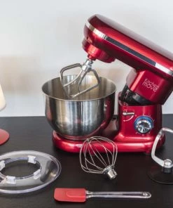 Kitchen Move Ustensiles De Cuisine Et De Pâtisserie Robot Patissier Multifonction Acier Rouge 1500W -Poêles et wok Soldes robot patissier multifonction acier rouge 1500w 3