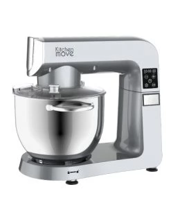 Kitchen Move Ustensiles De Cuisine Et De Pâtisserie Robot Pâtissier Multifonction Aluminium Gris 1800W