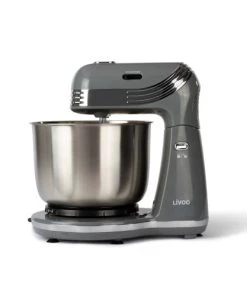 Livoo Ustensiles De Cuisine Et De Pâtisserie Robot Pâtissier Multifonction En Acier Inoxydable Gris