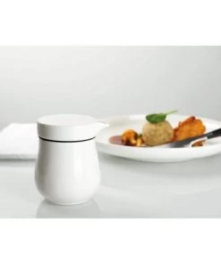 ASA Selection Ustensiles De Cuisine Et De Pâtisserie Saucière à Double Paroi Porcelaine Blanc -Poêles et wok Soldes sauciere a double paroi porcelaine blanc 3