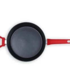Livoo Poêles Et Wok Sauteuse 26cm En Aluminium Rouge -Poêles et wok Soldes sauteuse 26cm en aluminium rouge 2