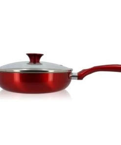 Menastyl Poêles Et Wok Sauteuse Avec Couvercle Compatible Induction 24 Cm En Aluminium