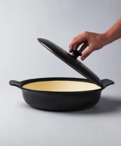 BergHoff Poêles Et Wok Sauteuse Avec Couvercle Fonte De Fer Noir 28 Cm - Ron -Poêles et wok Soldes sauteuse avec couvercle fonte de fer noir 28 cm ron 4