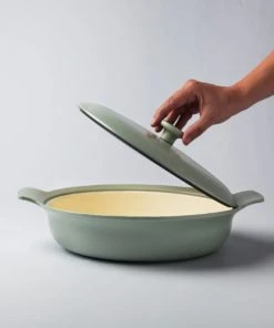 BergHoff Poêles Et Wok Sauteuse Avec Couvercle Fonte De Fer Vert 28 Cm - Ron -Poêles et wok Soldes sauteuse avec couvercle fonte de fer vert 28 cm ron 5