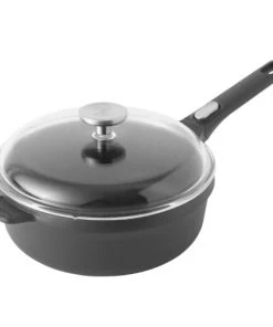 BergHoff Poêles Et Wok Sauteuse En Fonte Avec Couvercle D24 Cm