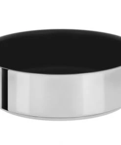 Cristel Poêles Et Wok Sauteuse Inox Anti-adhérent Revêtue Amovible 24cm