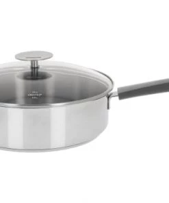 Cristel Poêles Et Wok Sauteuse Inox Avec Anti-adhérent Revêtue 24cm