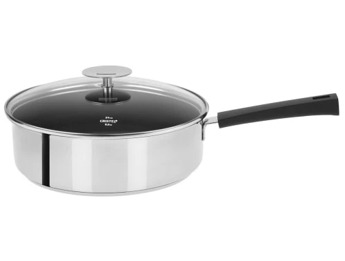 Cristel Poêles Et Wok Sauteuse Inox Avec Anti-adhérent Revêtue 24cm 3 Cristel Poêles Et Wok Sauteuse Inox Avec Anti-adhérent Revêtue 24cm