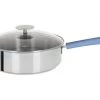 Cristel Poêles Et Wok Sauteuse Inox Avec Anti-adhérent Revêtue 24cm -Poêles et wok Soldes sauteuse inox avec anti adherent revetue 24cm 42