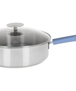 Cristel Poêles Et Wok Sauteuse Inox Avec Anti-adhérent Revêtue 24cm