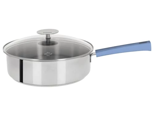 Cristel Poêles Et Wok Sauteuse Inox Avec Anti-adhérent Revêtue 24cm 3 Cristel Poêles Et Wok Sauteuse Inox Avec Anti-adhérent Revêtue 24cm