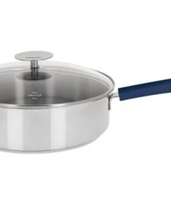 Cristel Poêles Et Wok Sauteuse Inox Avec Anti-adhérent Revêtue 24cm