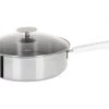 Cristel Poêles Et Wok Sauteuse Inox Avec Anti-adhérent Revêtue 24cm -Poêles et wok Soldes sauteuse inox avec anti adherent revetue 24cm 6