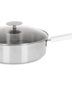 Cristel Poêles Et Wok Sauteuse Inox Avec Anti-adhérent Revêtue 24cm