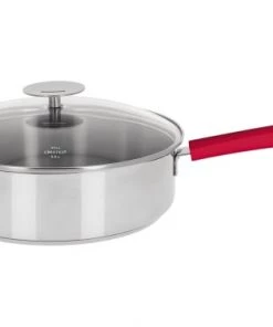 Cristel Poêles Et Wok Sauteuse Inox Avec Anti-adhérent Revêtue 26cm
