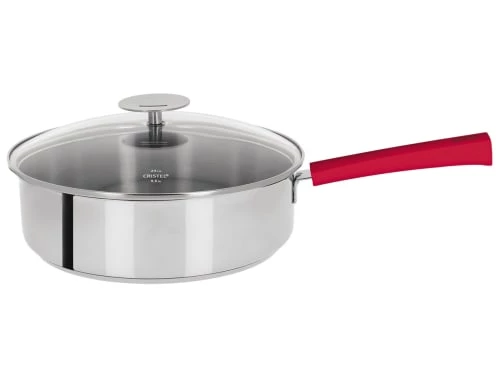 Cristel Poêles Et Wok Sauteuse Inox Avec Anti-adhérent Revêtue 26cm 3 Cristel Poêles Et Wok Sauteuse Inox Avec Anti-adhérent Revêtue 26cm