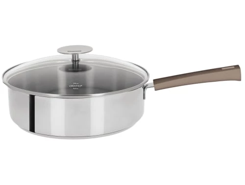 Cristel Poêles Et Wok Sauteuse Inox Avec Anti-adhérent Revêtue 26cm 3 Cristel Poêles Et Wok Sauteuse Inox Avec Anti-adhérent Revêtue 26cm
