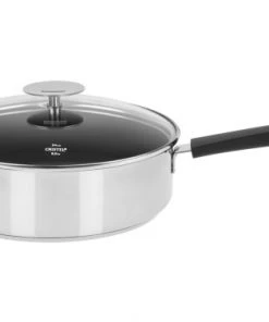 Cristel Poêles Et Wok Sauteuse Inox Avec Anti-adhérent Revêtue 26cm