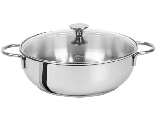 Cristel Poêles Et Wok Sauteuse Inox Deux Anses Fixe 24cm 3 Cristel Poêles Et Wok Sauteuse Inox Deux Anses Fixe 24cm