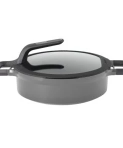 BergHoff Poêles Et Wok Sauteuse Italienne Avec Couvercle Gris 26 Cm - Gem