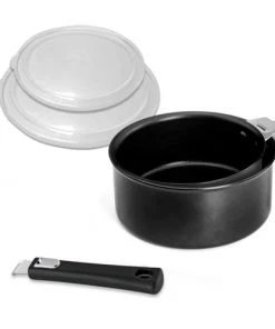 Cuisinox Série 2 Casseroles 16-18cm, 2 Couvercles Et 1 Poignée En Aluminium Et
