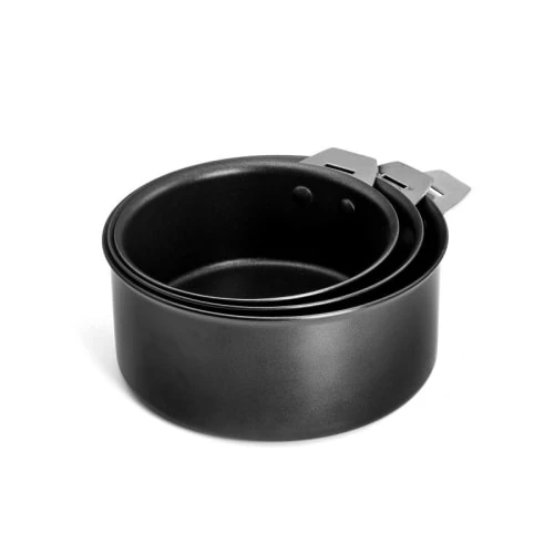 Cuisinox Série 3 Casseroles 16-18-20cm, 3 Couvercles Et 1 Poignée En Aluminium 4 Cuisinox Série 3 Casseroles 16-18-20cm, 3 Couvercles Et 1 Poignée En Aluminium – Image 2